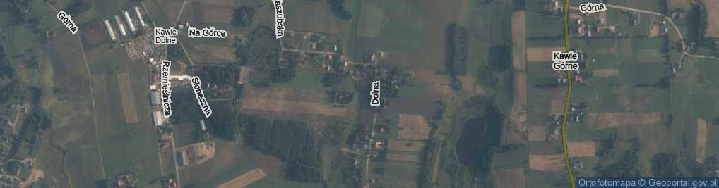 Zdjęcie satelitarne Kawle Górne ul.